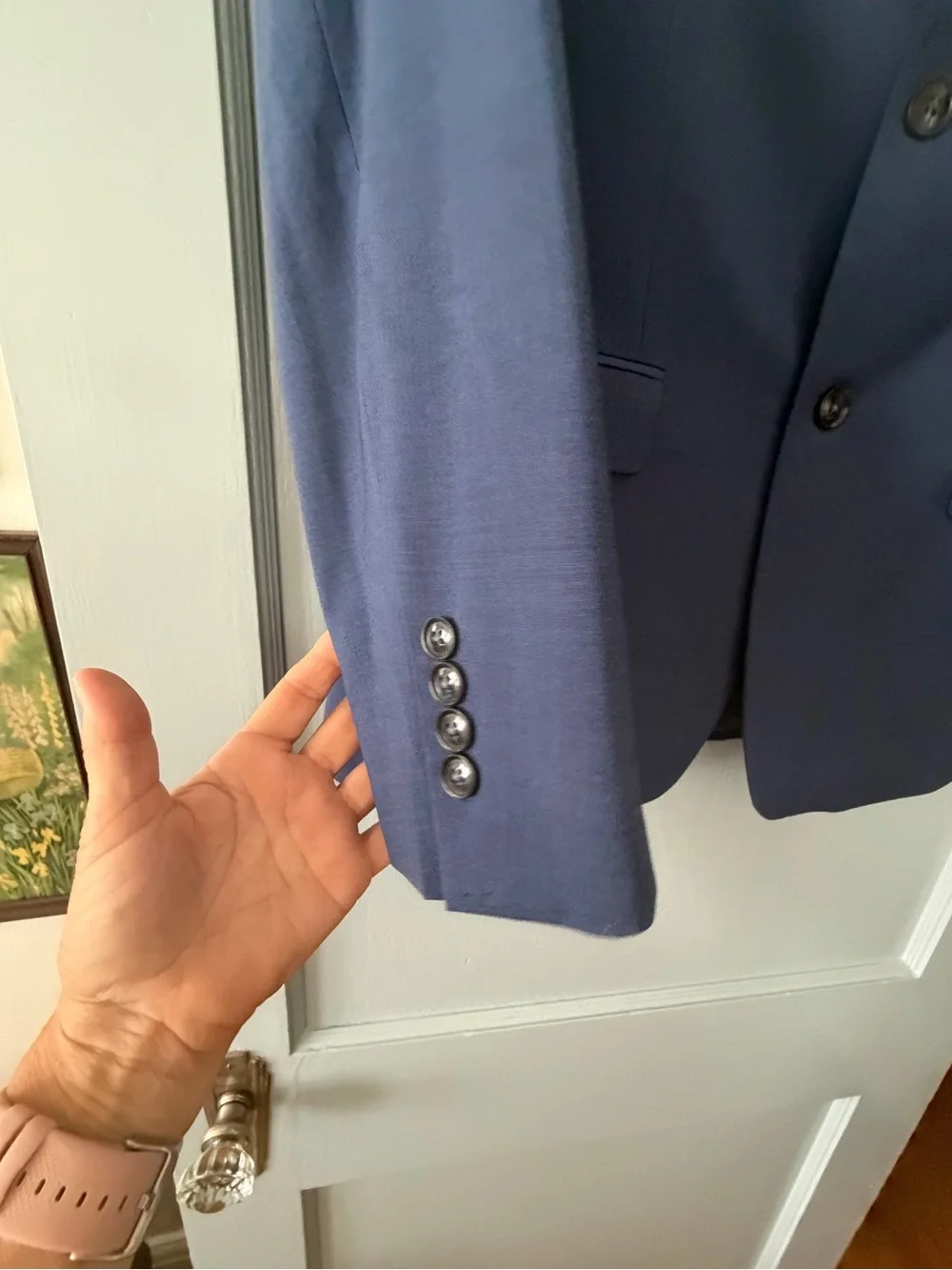 Calvin Klein Men's Blue Two-Button Sport Coat Skinny Fit NWT